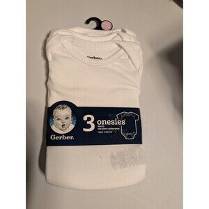 New In Package Gerber Baby Preemie Onesies 3 Pack